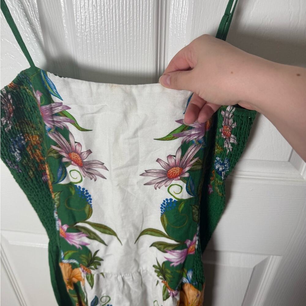 Farm Rio Off-White Sweet Bloom Dreamscape Midi Dress L - Picture 6 of 11